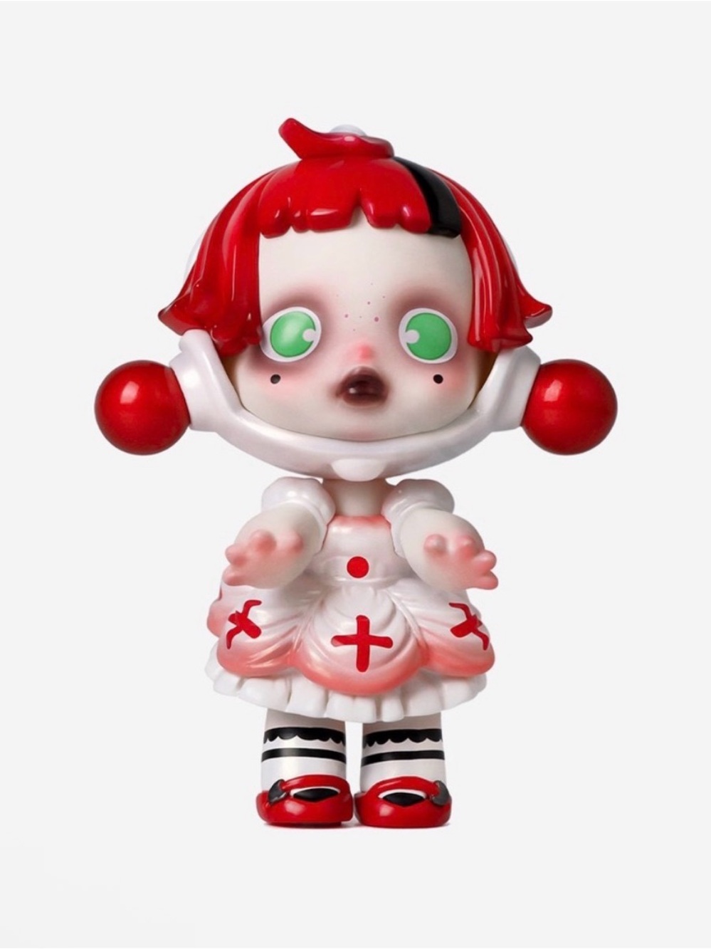 Skullpanda White Maid Figure | POP MART Designer Toy | Collectible